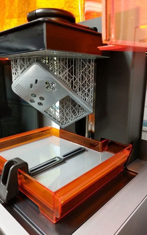 First print in new FormLabs Matte Grey material